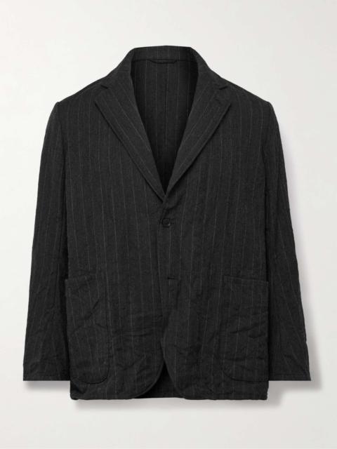 KAPTAIN SUNSHINE Take Easy Pinstriped Wool-Twill Suit Jacket
