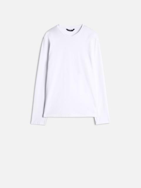7 For All Mankind Luxe Performance Long Sleeve Tee in White