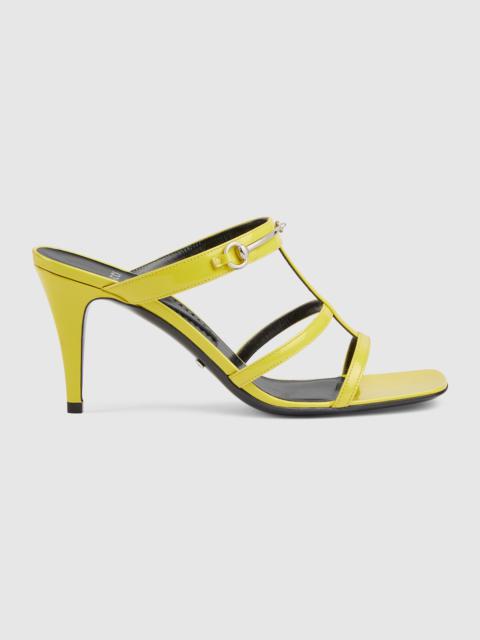 GUCCI Women's slim Horsebit slide sandal