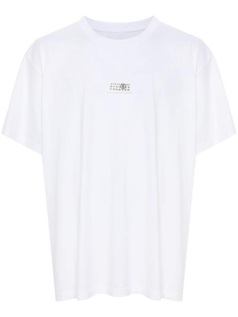 MM6 Maison Margiela numbers motif-patch cotton T-shirt