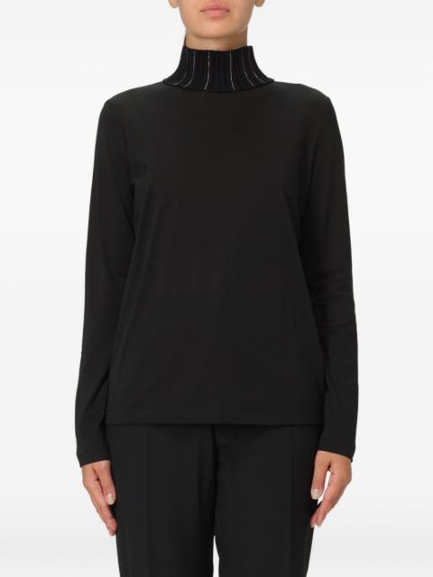 FABIANA FILIPPI roll-neck ribbed-knit jumper