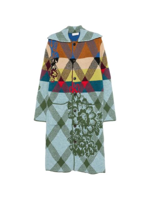 Dries Van Noten Dries Van Noten Argyle Floral-pattern Coat