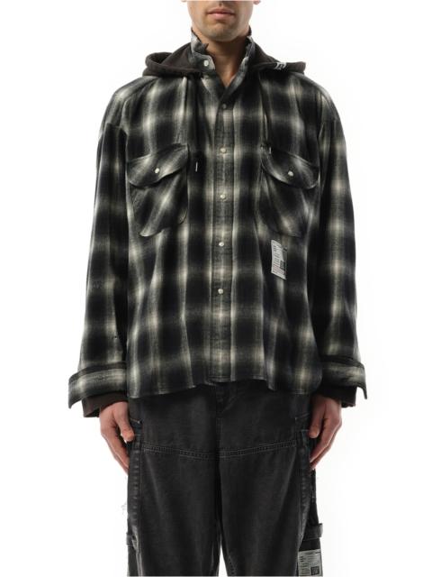 Sweat Hoodie Long Sleeve Shirt in Black