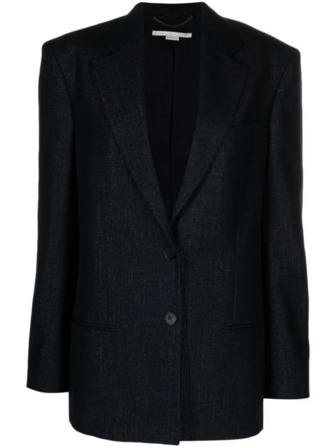 Stella McCartney lurex-detailing single-breasted blazer