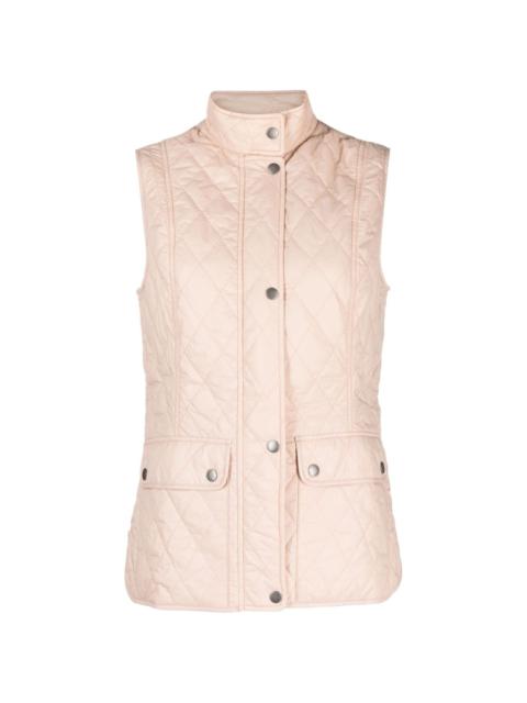 quilted button-up gilet