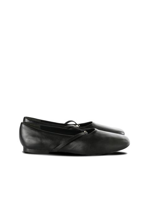 TORY BURCH leather ballet flats