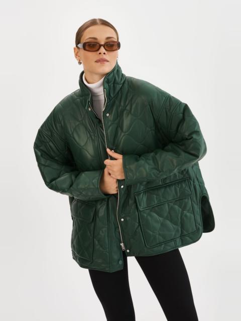 LAMARQUE VERINA | Faux Leather Quilted Coat