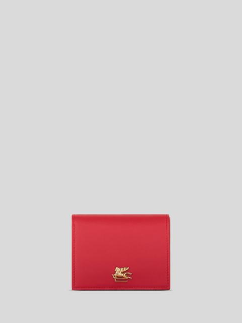 Etro LEATHER PURSE WITH PEGASO