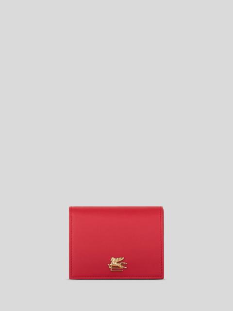 Etro LEATHER PURSE WITH PEGASO