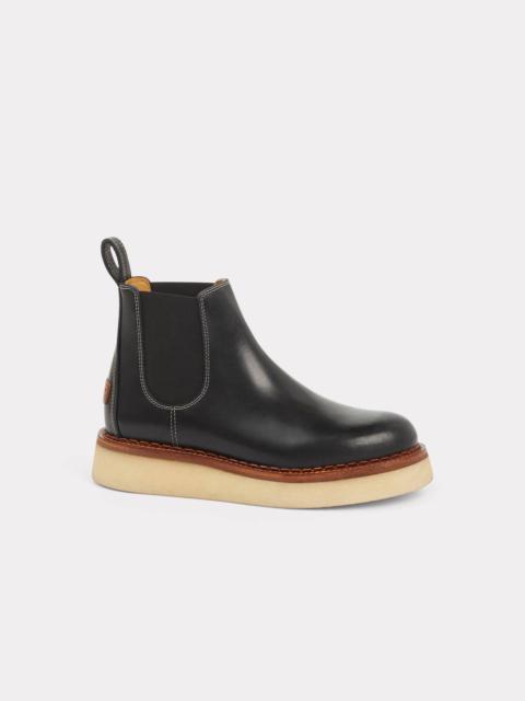 KENZO KENZOYAMA vegetable-tanned leather Chelsea boots
