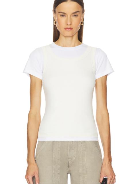 GRLFRND Layered Short Sleeve Tee