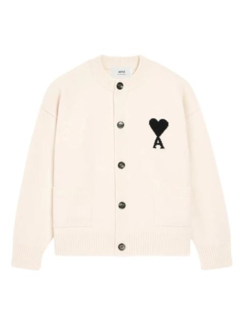 AMI Paris Ami Paris Ami De Coeur Wool Cardigan