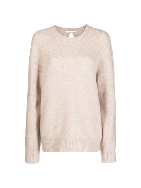 knitted long-sleeve jumper