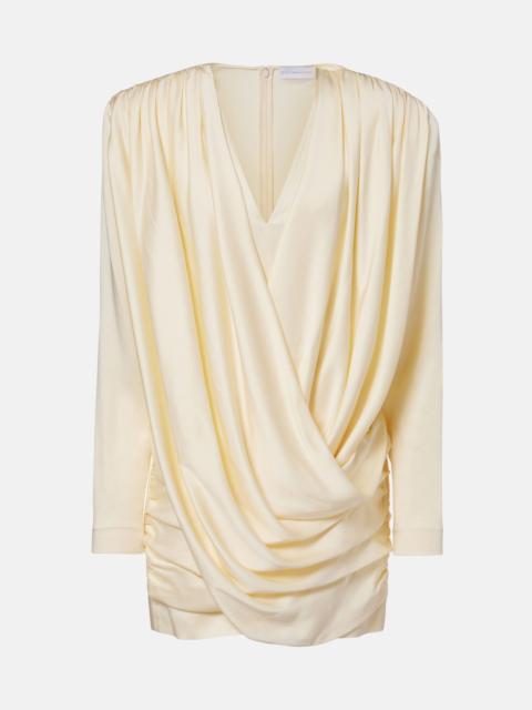 Stella McCartney Draped satin minidress