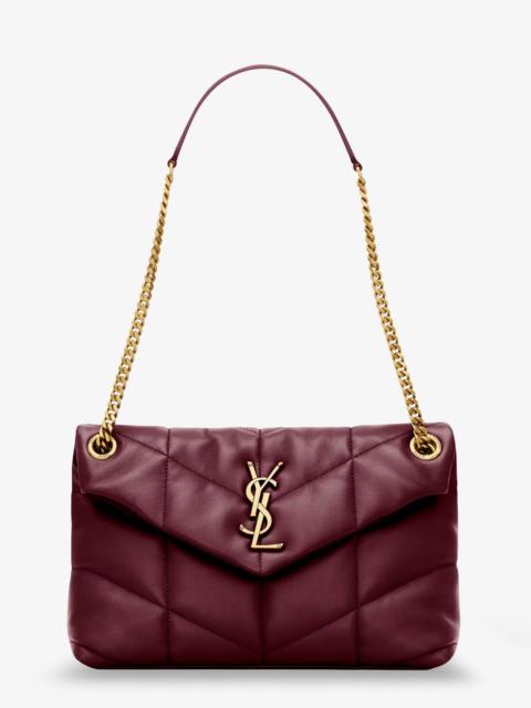 SAINT LAURENT Loulou Puffer Matelassé Leather Shoulder Bag