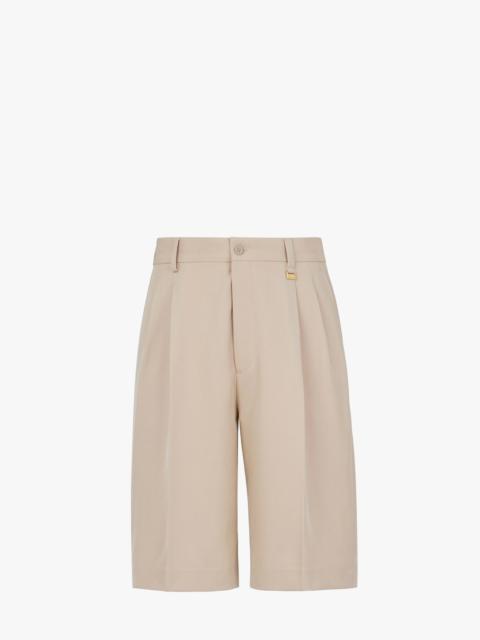 FENDI Beige wool pants