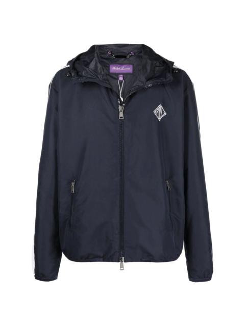 Essex monogram hooded windbreaker jacket