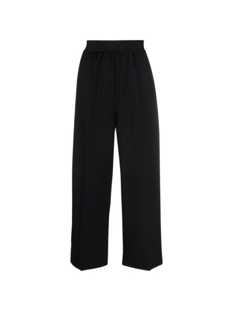 wide-leg cropped trousers