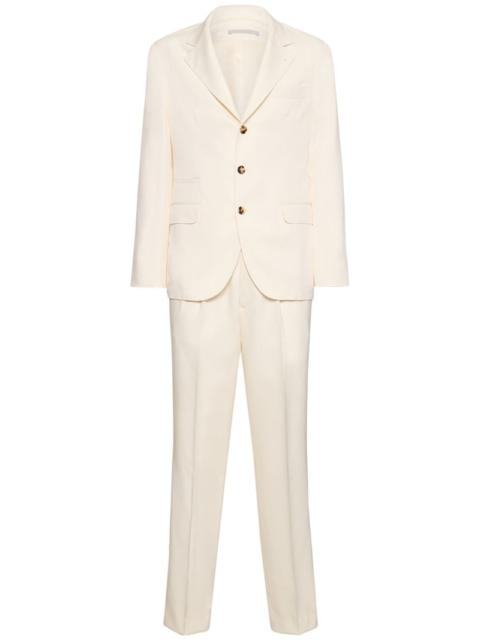 Silk single breasted suit