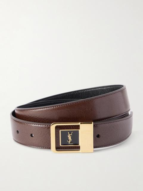 SAINT LAURENT La 66 Leather Belt