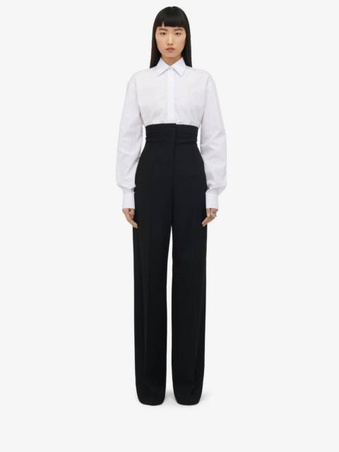NINA RICCI ACETATE BOOTCUT PANTS | eleonorabonucci | REVERSIBLE