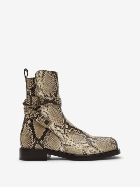 Burberry Python-print Leather Ledger Boots​​