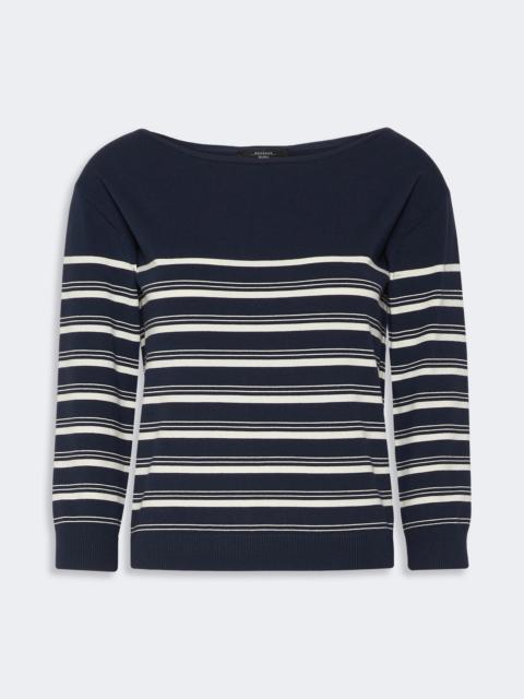 WEEKEND Max Mara STECCA Stockinette-stitched viscose yarn sweater - NAVY