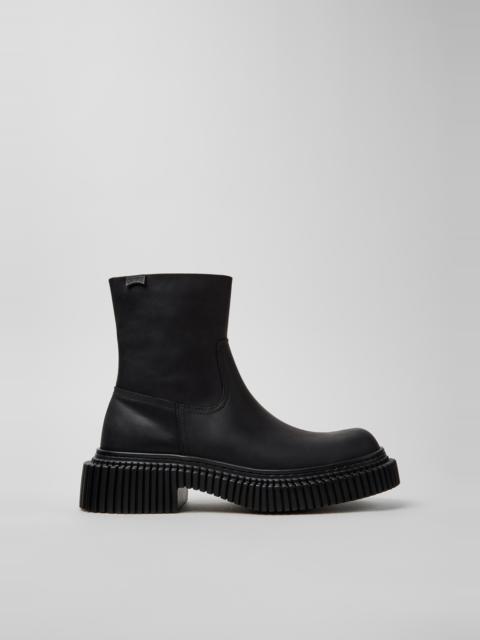 CAMPER Pix Berlin Black Nubuck Ankle Boots for Women.