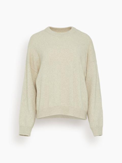 Loulou de Saison Tristan Loose Fit Sweater in Stone Melange