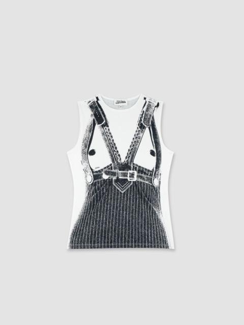 Jean Paul Gaultier Top printend Madonna corset trompe l'œil