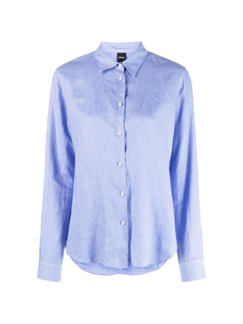 button-up linen shirt