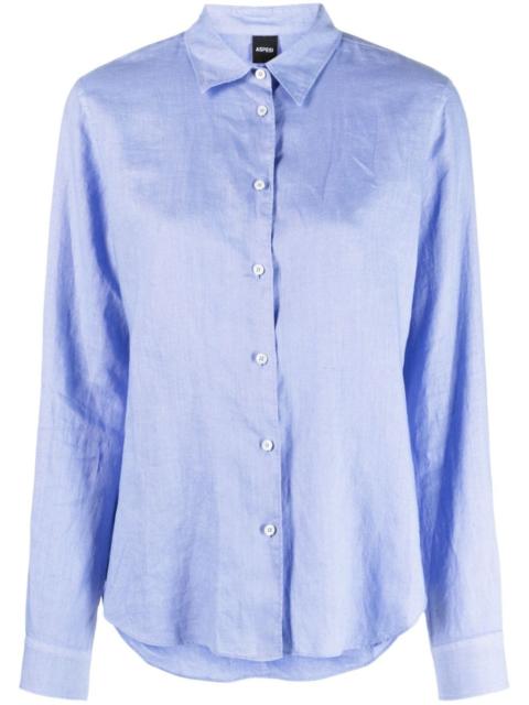 button-up linen shirt