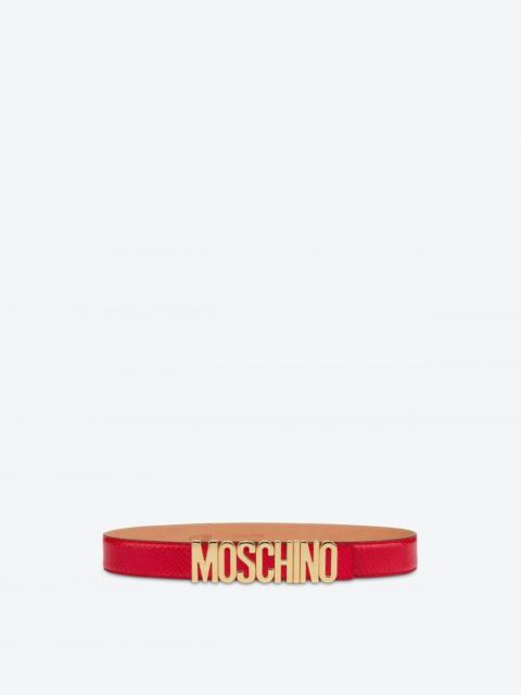 Moschino BELT WITH PYTHON PRINT