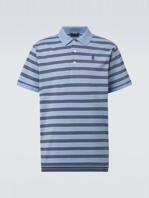 Prada Striped cotton polo shirt
