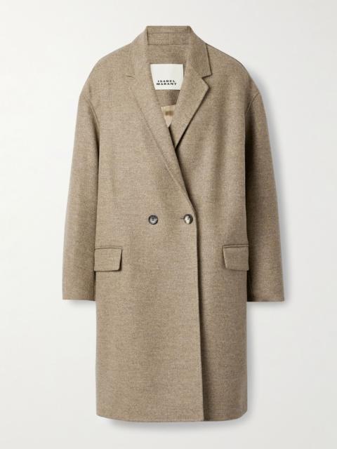 Isabel Marant Efegozi double-breasted wool coat Army green