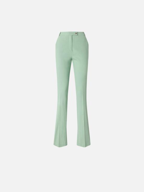 PINKO TROUSERS IN LINEN BLEND WITH PRESSED PLEAT