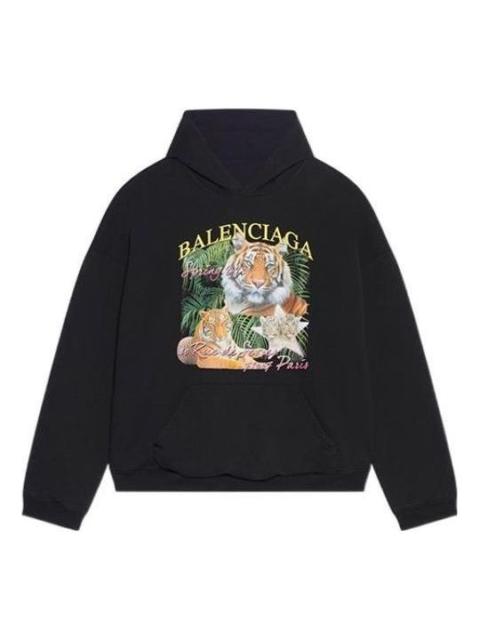 BALENCIAGA Balenciaga Year Of The Tiger FBI Revesible Hoodie 'Navy' 681472TLVM44084