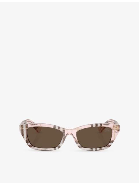 Burberry BE4488 Cat-Eye Acetate Sunglasses