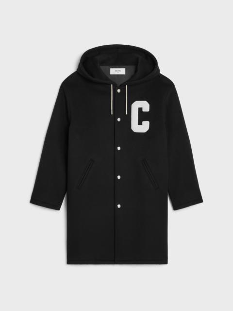 CELINE celine college parka in double face wool