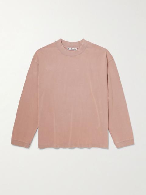 Enick U Vintage Cotton-Jersey T-Shirt Purple