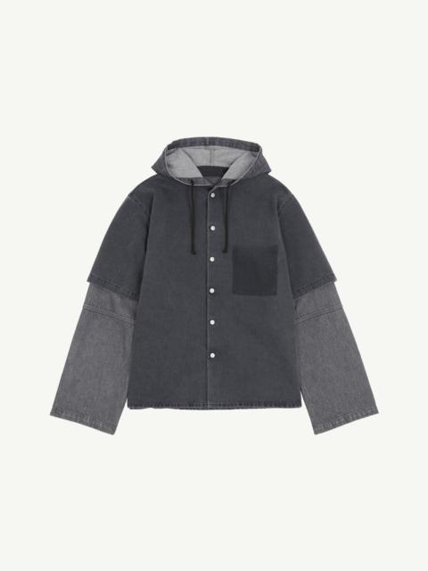 MM6 Maison Margiela Two-tone Denim Hooded Jacket