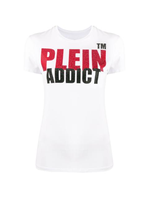 Addict embellished short sleeve T-shirt