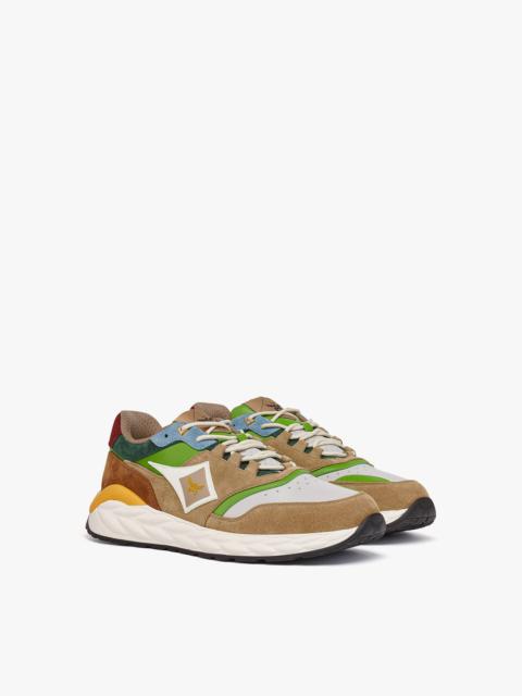 MCM Skywander Lo Sneakers in Calf Suede Leather