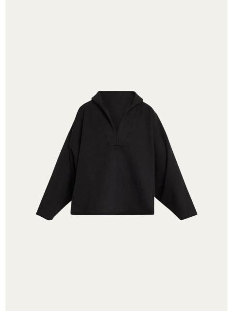 Rick Owens Men's Cotton Oversized Kaftan Hoodie