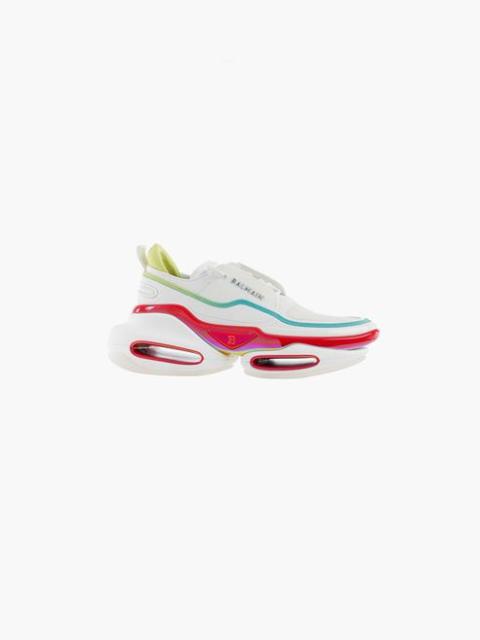 Balmain Multicolored leather and nylon B-Bold low-top sneakers
