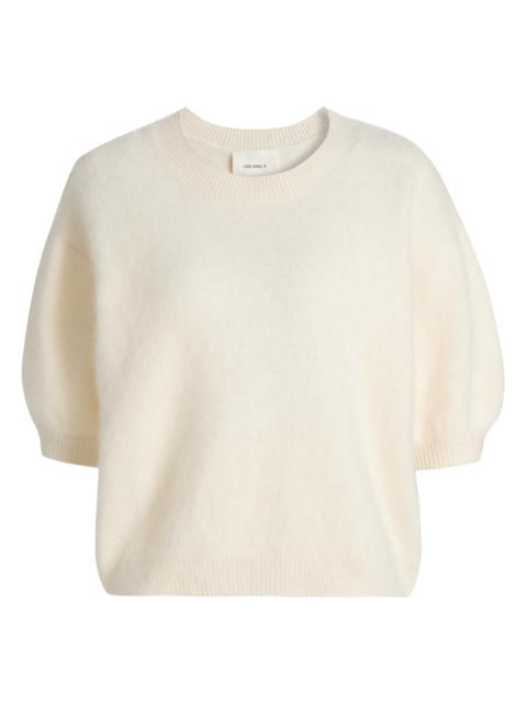 LISA YANG Women's Juniper Cashmere Crop Sweater - Cream