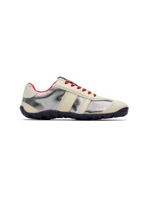 WALES BONNER Off-White & Silver Cadence Sneakers