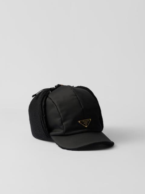 Prada Re-Nylon and wool trapper hat