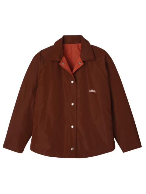 Longchamp Padded blouson Chestnut/Tomato - Technical taffeta