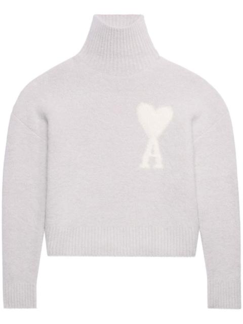 AMI Paris Ami de Coeur 높은 목 점퍼
